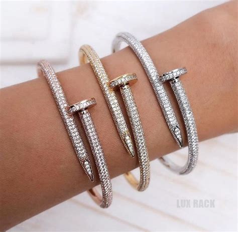 cartier bracelet silver nail|cartier nail bracelet price list.